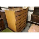 1970's 7 Drawer Hall Chest