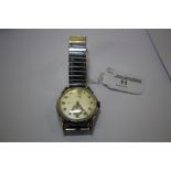 Vintage gents stainless steel cased wristwatch