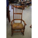 Rush Seated Rocking Chair