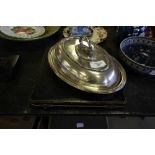 Mappin & Webb Silver Plate Tureen & Arts & Crafts Cutlery Set