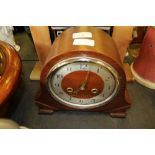 Art Deco Mantle Clock & Wooden Clock