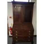 19th Century mahogany bureau bookcase