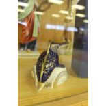 Royal Crown Derby Dolphin Paperweight, boxed with Gold Stopper