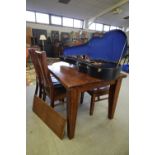 Modern Imported hardwood dining table & 4 chairs