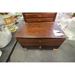 C19th Mahogany Jewellery Box with Drawer