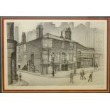 L.S. Lowry (1887-1976) - Signed limited edition print - Great Ancoats Street, Manchester, 26.5cm x