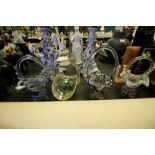 4 Murano glass posy baskets