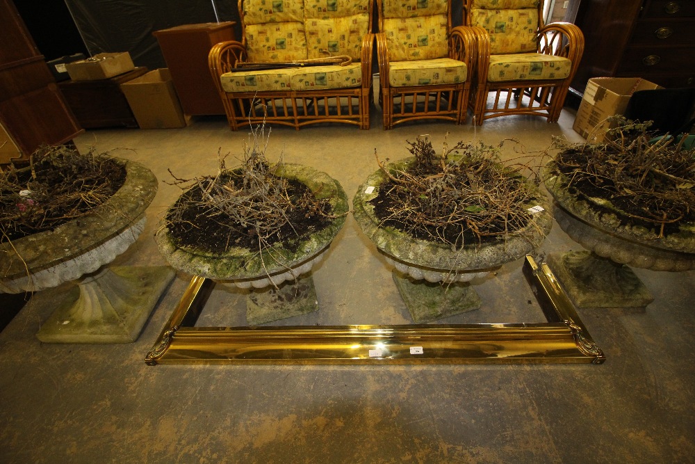 4 Gadrooned garden urns - Image 2 of 2
