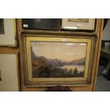 19thC Watercolour - Derwentwater, framed, titled verso, frame A/F