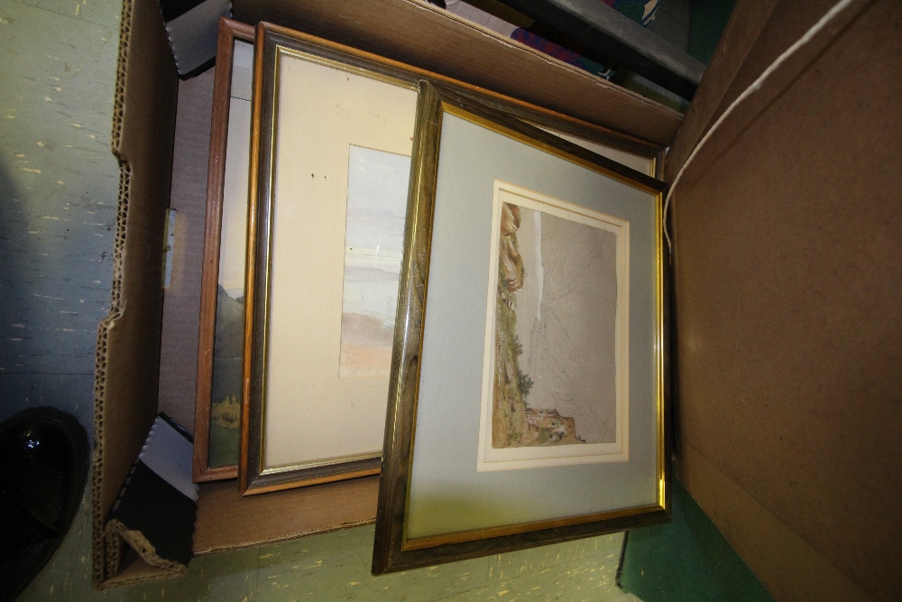 Box of prints & watercolours - Image 2 of 4