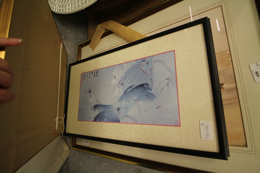 2 Oriental Prints , 2 Framed Watercolours & 1 Dulac Print - Image 3 of 5