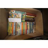 Box of various vintage books inc Ladybird circa 1960's