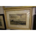 Julian Muirhead - Watercolour - River Landscape, signed and framed