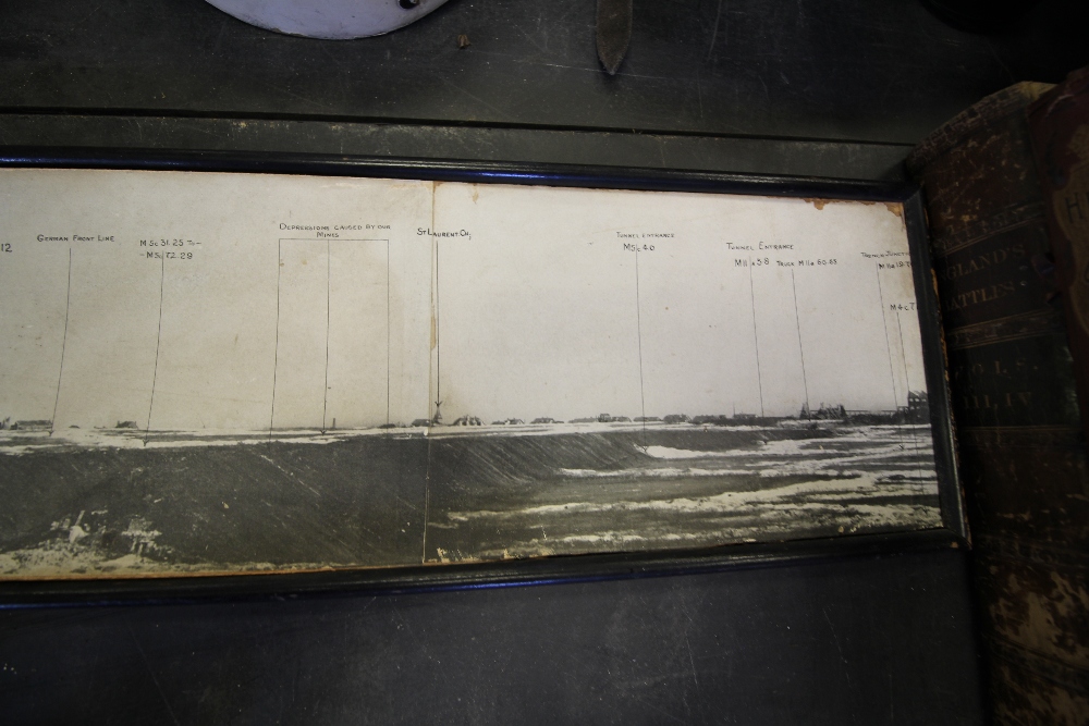 WW1 Military Issue Annotated Trench Panorama P48, Framed (A/F) - Image 5 of 5