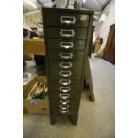 Vintage Industrial steel filing drawers