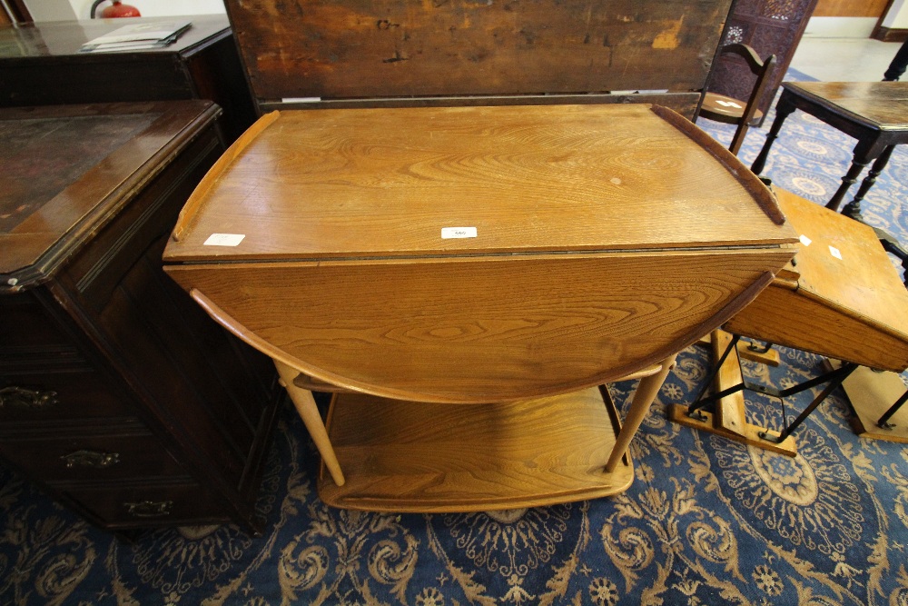 Light Ercol Drop Leaf Trolley