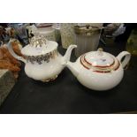 Wedgwood teapot and Royal Albert teapot