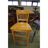 Bedroom chair and modern backed stool