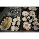 Colclough Tea Wares, Crown Ducal Athena Coffee Wares & Misc China