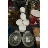Ramekins, scallop dishes and Avocado pea dishes by Royal Worcester, Pyrex and ICTC