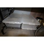 4x 32 litre underbed storage boxes