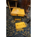 Easel/blackboard/desk and stool