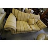 1 Large Gold Shadow Stripe Peter Guild Fenwicks Sofa