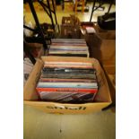 2 boxes of LP records