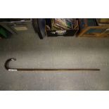 Silver Mounted Walking Cane