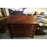 George III Mahogany Bureau