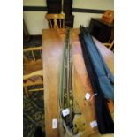 Hardy 'The Invincible' 14'3" fibreglass fly rod, 3 piece with original cloth rod sleeve