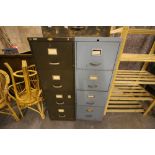 2 Filing Cabinets (1 Art Metal with Key)