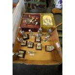 Box of Pewter Soldiers (13) and Britains Set