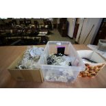 2 boxes of Costume Jewellery, beads etc