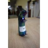 Wedgwood glass otter paperweight