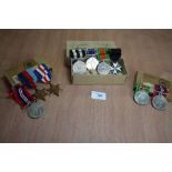 3 Sets of WWII Medals