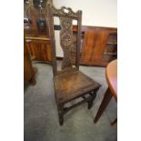 Carved Oak Chair