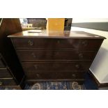 George III Mahogany Chest (37inch wide)