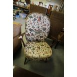 Ercol Armchair (Solid Seat)