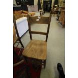 4 Elm Seat Kitchen Chairs