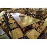 Philippino hardwood refectory style table