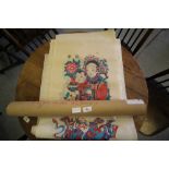 Collection of 11 Chinese woodblock prints on rice paper (one A/F), unframed