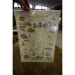 Cumbria & Westmorland Federation of WI's Illustrated Map - Limited Edition 22/100 2015
