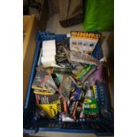 Box of batteries, bulbs etc