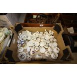 Box of Goss/crested china