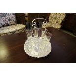 Sherry serving tray and glasses