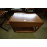 1970's Teak Work Table with Suede Under Pocket - Stamped V.M.(Vildbjerg Mobelfabrik) made in