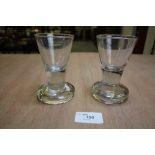 Pair of toast glasses