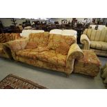 Barker & Stonehouse 2 seat settee and ottoman