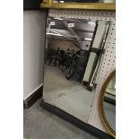 Frameless rectangular mirror